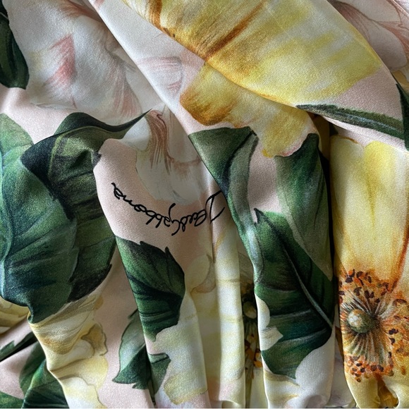 Dolce Gabbana Silk Camilla Draped Satin Dress. Like New Condition - Picture 3 of 8